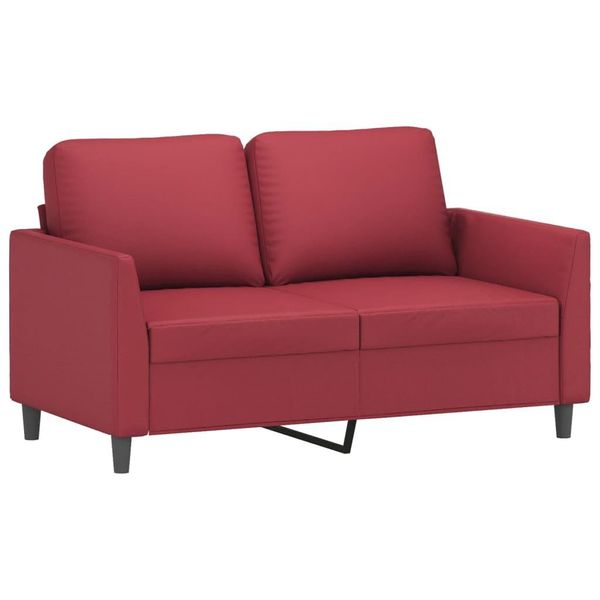 Syfax™ Divano A 2 Posti Rosso Vino 120 Cm In Pelle Finta-image