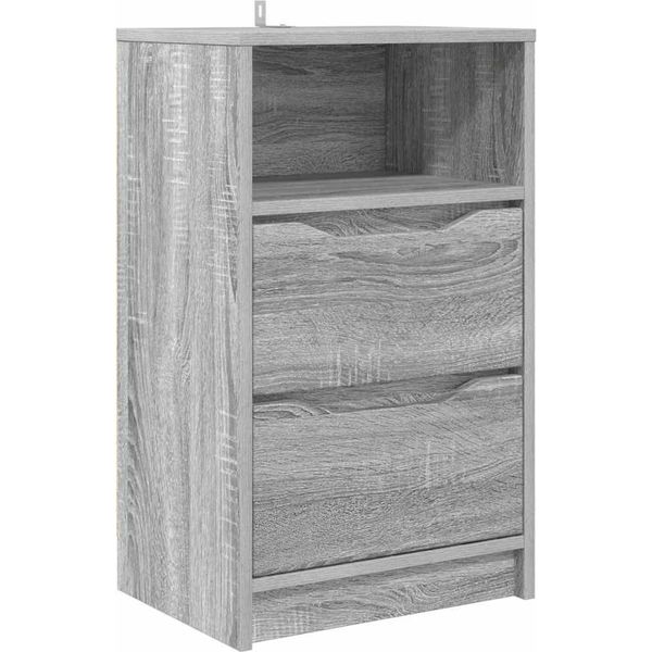 Syfax™ Comodino Grigio Sonoma 40 X 30 X 467 Cm Legno Multistrato-image