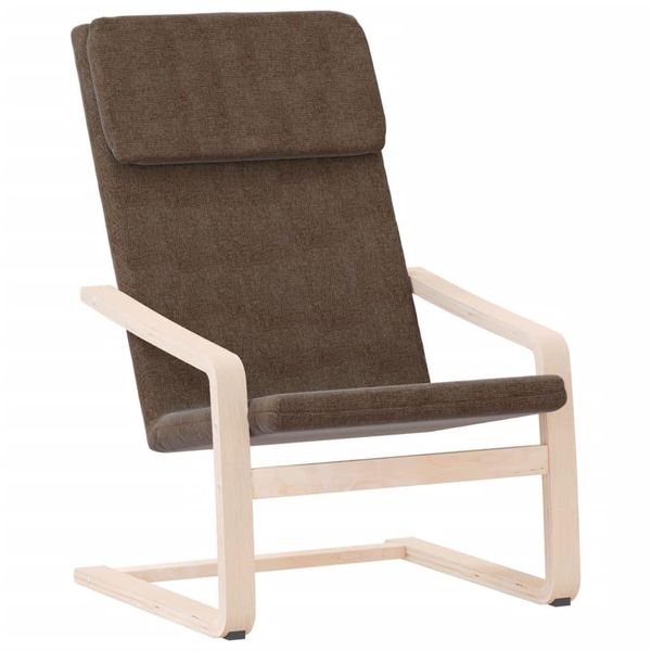 Syfax™ Sedia Relax Marrone Scuro In Tessuto-image