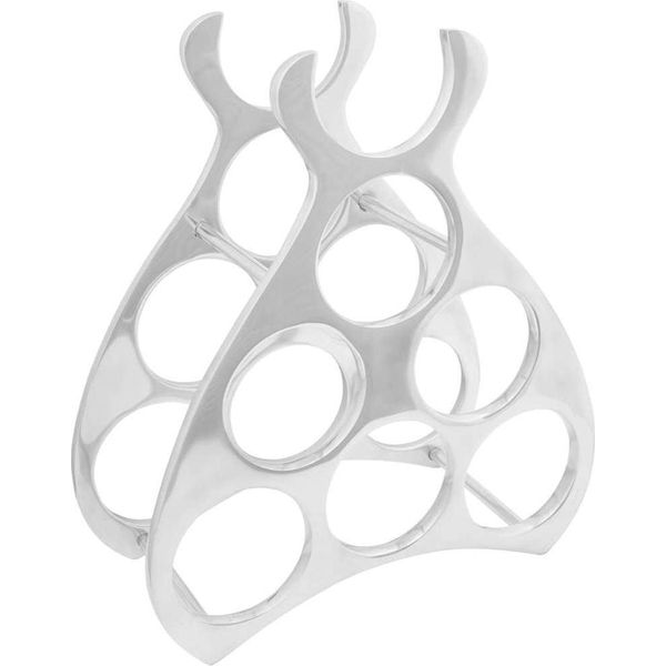 Syfax™ Portabottiglie Argento 32 X 14 X 37.5 Cm Alluminio-image