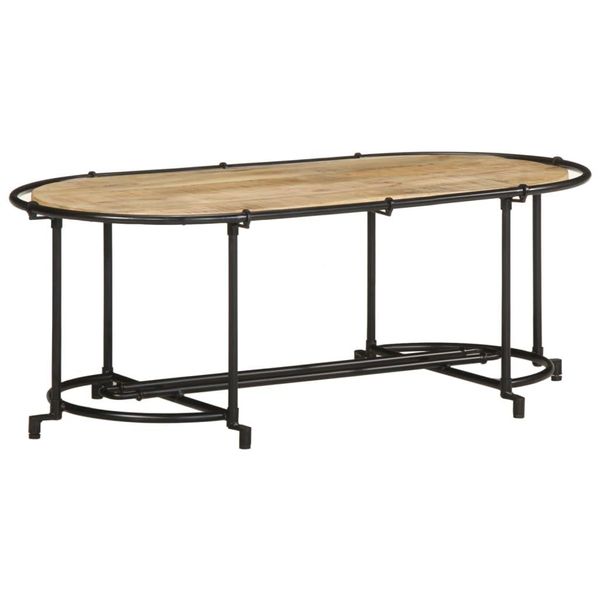 Syfax™ Tavolino Da Salotto 110X55X40 Cm Legno Massello Di Mango Grezzo-image