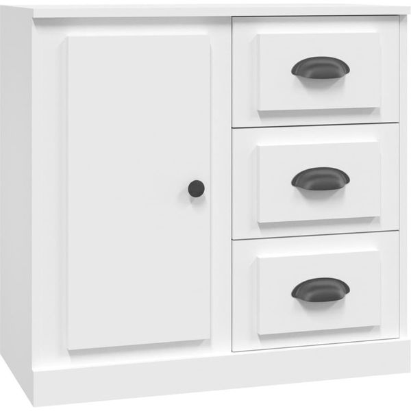 Syfax™ Credenza Bianca 70X35,5X67,5 Cm In Legno Multistrato-image