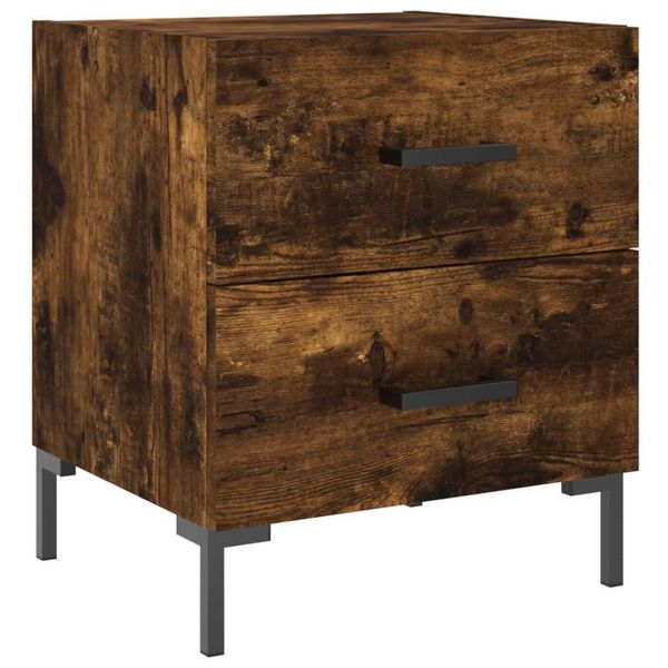 Syfax™ Comodino Rovere Fumo 40X35X47,5 Cm In Legno Multistrato-image