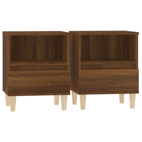 Syfax™ Comodini 2 Pz Rovere Marrone 40X35X50 Cm-image