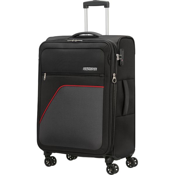 American Tourister Carrello Sky Surfer Spinner Exp. Tsa Black / Red Nero-image