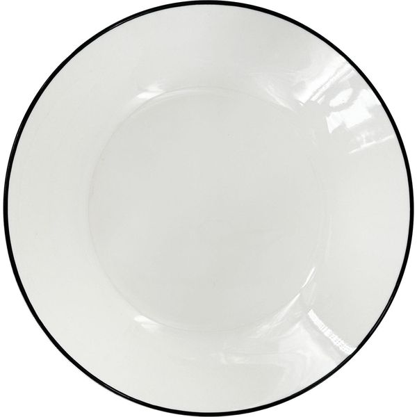Piatto Fondo In Porcellana Linea Black, ø 20,5 Cm, Linea Nera-image