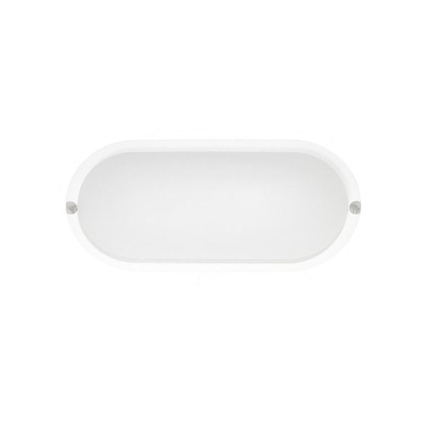 Plafoniera Ovale Zibor A Led Stagna IP65 12W 4000K Bianca-image