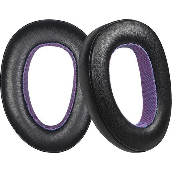Inf Cuscinetti Di Ricambio In Pelle Finta Per Cuffie Epos H3 E H3Pro Hybrid - Nero Viola, 2 Pezzi-image