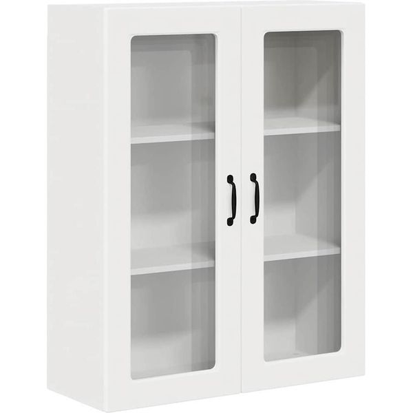 Vidaxl Armadio Da Cucina Con Ripiano Bianco 80 X 31 X 100 Cm Materiale A Base Di Legno-image