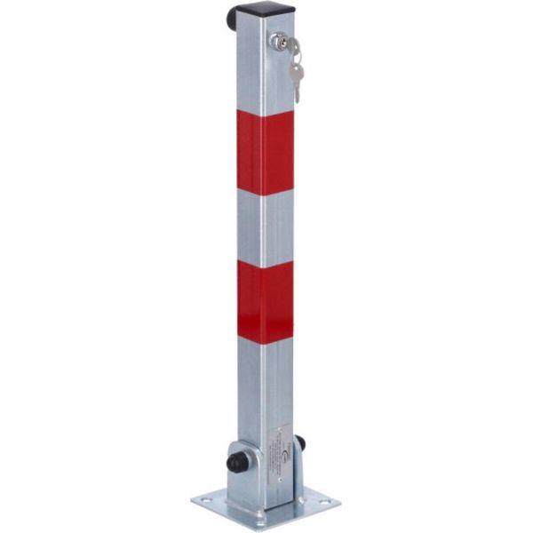 Logistsystem Chiave Per Barriera Di Parcheggio A Paletto | Palo Di Barriera Pieghevole | Chiave Superiore "Slupek""| Acciaio | Barriera Di Parcheggio Robusta | Barriera Di Parcheggio | Zincato / Rosso"-image