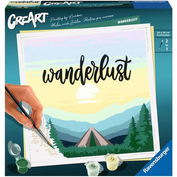 Ravensburger Creart - Dipingere Con I Numeri 20269 - Wanderlust - Dai 12 Anni In Su-image