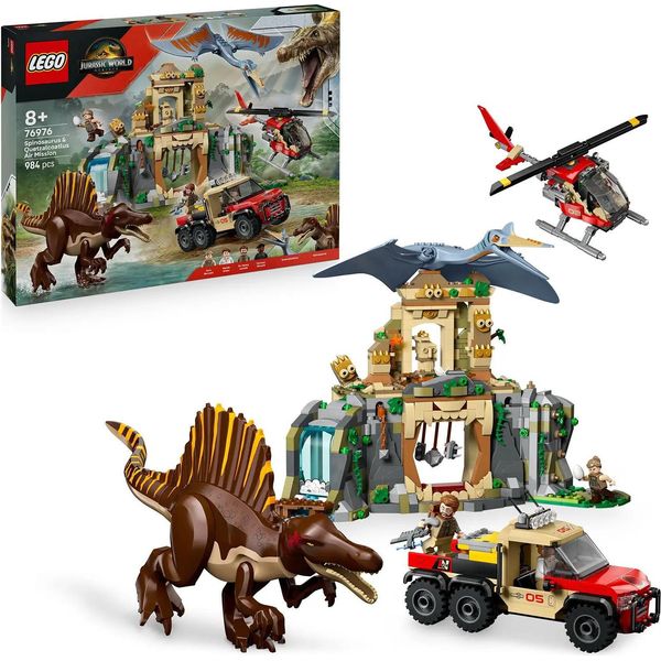 Lego Jurassic World 76976 Leteck Porta Spinosaurem A Quetzalcoatlem-image