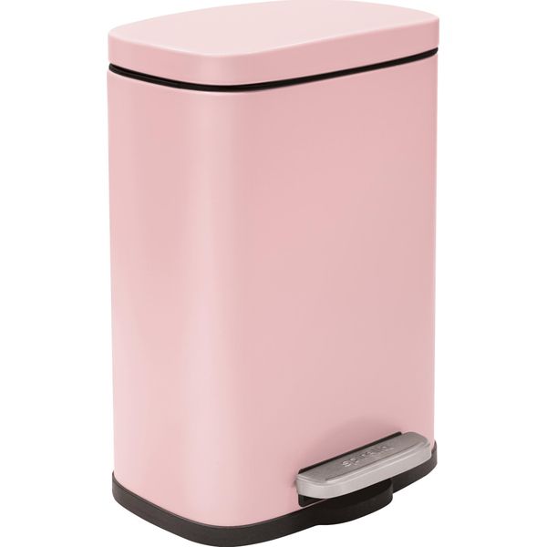 Cestino Per Cosmetici Spirella Da 5 Litri In Acciaio Inox Con Chiusura Ammortizzata E Cestino Interno "Akira"" Cestino Per Bagno Cestino Per Rifiuti A Chiusura Ammortizzata Rosa"-image