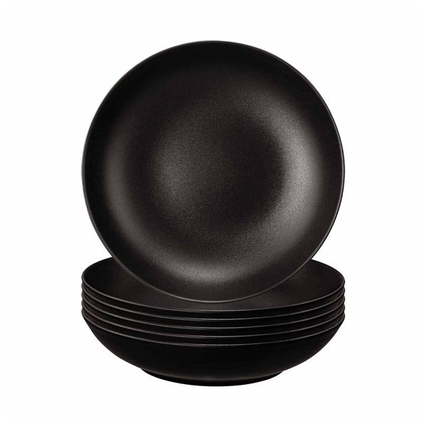 Seltmann Weiden Suppenteller Liberty Velvet Black ø 21,2 Cm 6Er Set-image