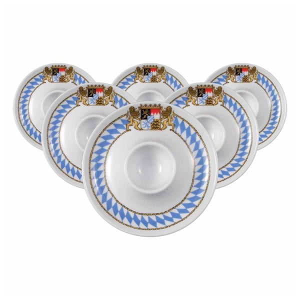 Seltmann Weiden Eierbecher Mit Ablage Compact Bayern ø 12,5 Cm 6Er Set-image