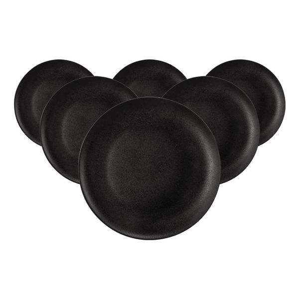 Seltmann Weiden FrüHstüCksteller Liberty Velvet Black ø 22,7 Cm 6Er Set-image