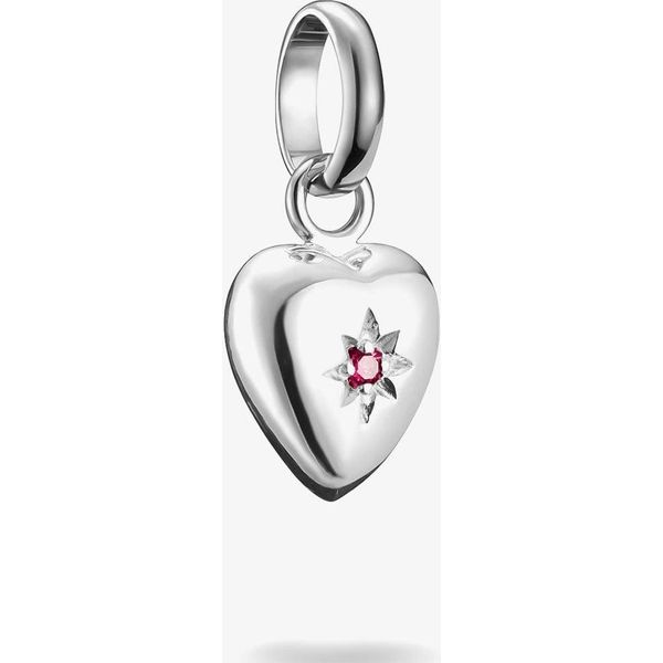 Ciondolo Con Cuore, Stella Incisa E Rubino Lab Grown - Thomas Sabo Modello: CC1234-011-10-image