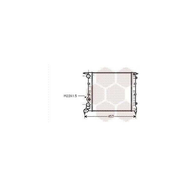 Van Wezel 43002121 - Oe 7701034768 Radiatore, Raffreddamento Motore Per Clio I-image