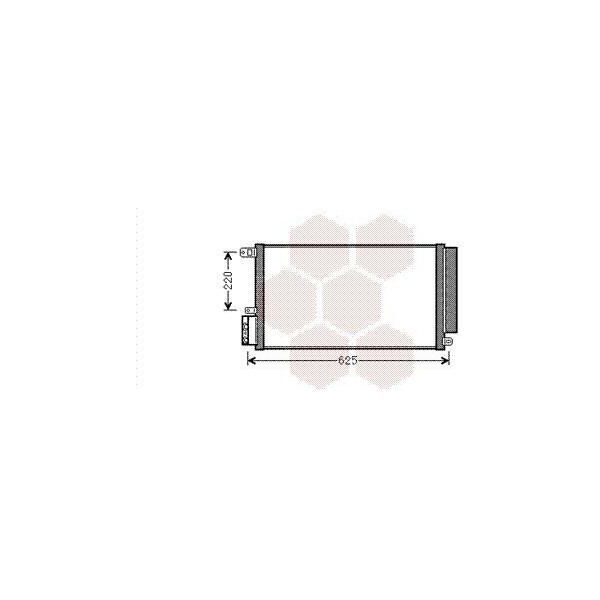 Van Wezel 01005115 - Oe 50512105 Condensatore Aria Condizionata Con Essiccatore Per Mito (955), Doblo-image