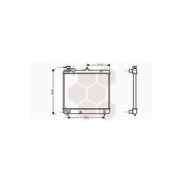 Van Wezel 82002051 - Oe 25310 02000 Radiatore, Raffreddamento Motore Per Atos (Mx)-image