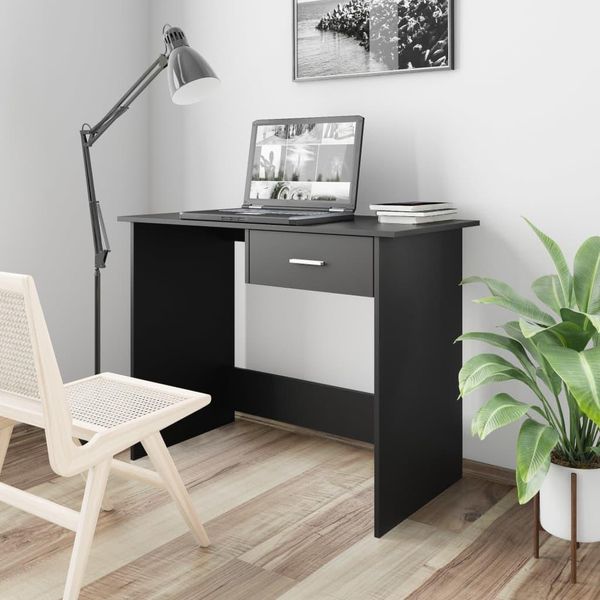 Maison Exclusive - Scrivania Nera 100×50×76 Cm Materiale Ligneo-image