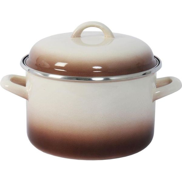 Pentola + Coperchio Diametro 22Cm 5L Capuccino-image