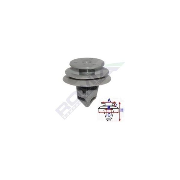 Romix Clip Trim / Modanatura Di Protezione C60552 Rivestimento Interno 9Mm 18Mm-image