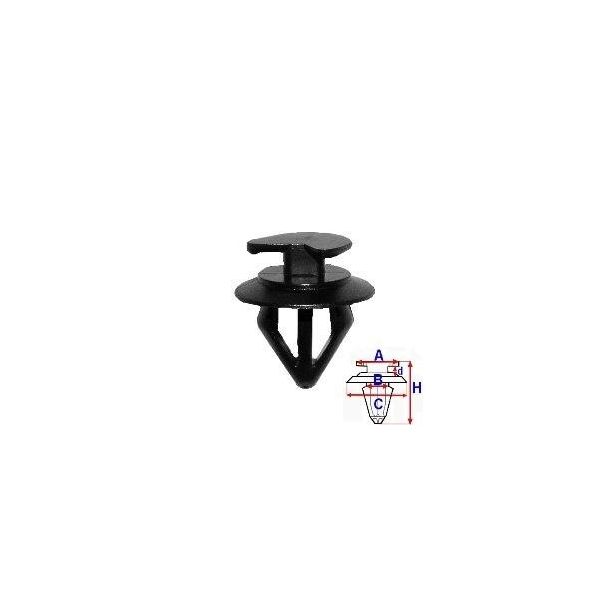 Clip Romix B26989 Per Bmw 5 Berlina (E39) 5 Touring (E39) 10Mm 20Mm-image
