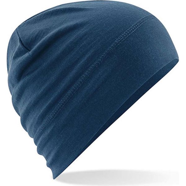 Beechfield B370 | Merino Beanie Lana - Colore: Blu Acciaio - Taglia: Unica-image