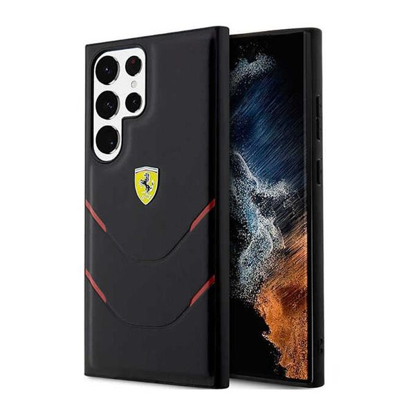 Ferrari Fehcs23Lpbak S23 Ultra S918Czarny/Black Hardcase Hot Stamp Lines-image