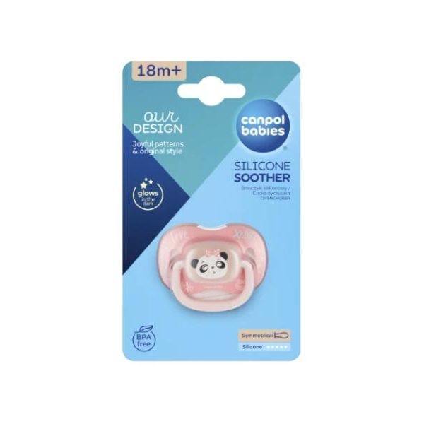 Succhietto Canpol, In Silicone, Simmetrico 6-18M, Design Panda Exotic 34/921-image