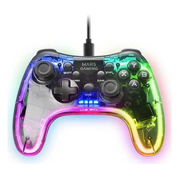 Mars Gaming Mgpc Controller Di Gioco Trasparente Usb Gamepad Android, Mac, Nintendo Switch, Pc, Playstation 3-image
