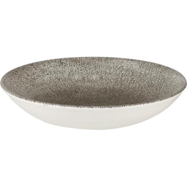 Churchill Studio Prints Raku Coupé Bowls, Rotondo, Quarzo Nero, 248 Mm, (12 Pezzi)-image