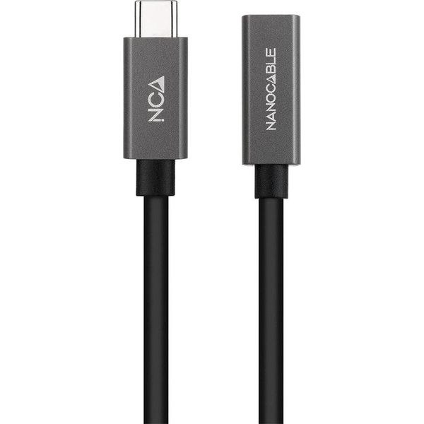 Cavo Di Prolunga Per Presa Usb-C Usb3.2 0,5 M Nanocable 10.01.4400-image