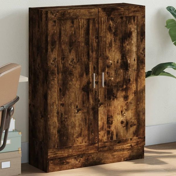 Maison Exclusive - Libreria In Rovere Affumicato 82,5X30,5X115 Cm Materiale Ligneo-image