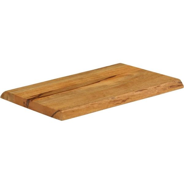 Vidaxl Piano Da Tavolo Con Bordo Ad Albero 50X40X3,8 Cm In Legno Massiccio Di Mango-image