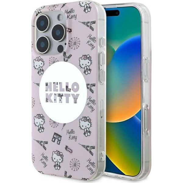 Custodia Magsafe Hello Kitty Iml All Over Paris Per Iphone 16 Pro - Rosa-image