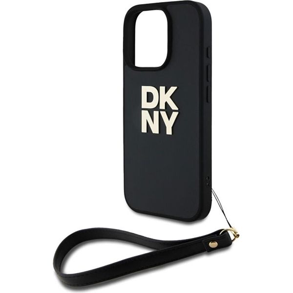 Dkny Dkhcp16Xpbswsk Iphone 16 Pro Max 6,9 Czarny/Nero Custodia Rigida Da Polso Logo Stock-image