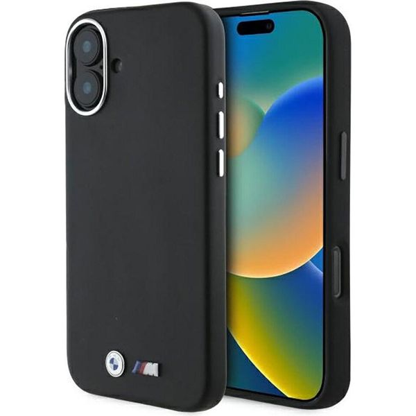 Bmw Bmhmp16S23Pmwk Iphone 166.1 Czarny/Nero Custodia Rigida M Liscia In Metallo Avvolto Magsafe-image