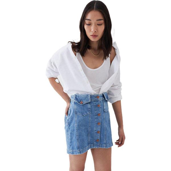 Salsa Jeans Push In Secret Glamour Buttons Gonna Denim Blu 30 Donna Blu 30-image