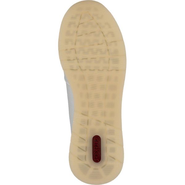 Rieker Scarpa Da Donna Con Zip E Lacci Con Solette Sciolte 58902, Misura:38 Eu, Colore:Bianco-image
