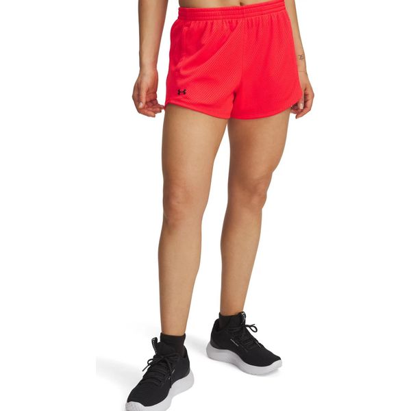 Pantaloncini Under Armour Tech Play Up Mesh - Rosso Racer, GrößE:L-image