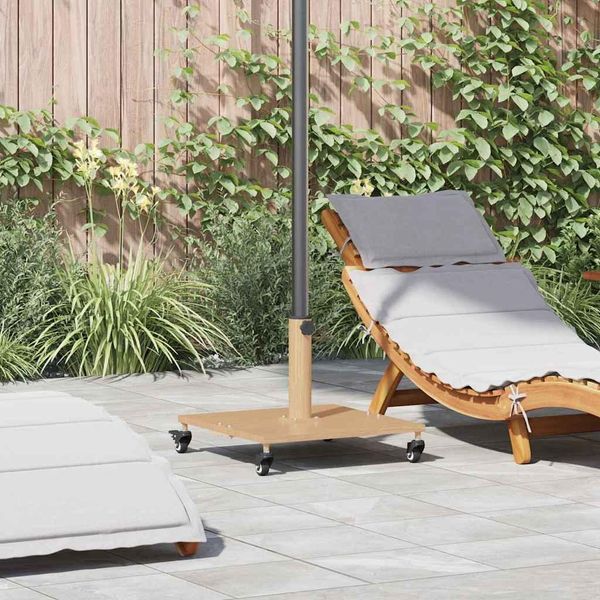 Maison Exclusive - Base Per Ombrellone In Legno Chiaro 45 X 45 X 31,5 Cm-image
