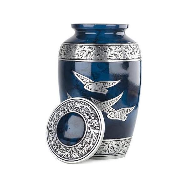 Urna Xxl Per Ceneri - 3,5 Litri - Urna In Metallo Per Persone E Animali Domestici - Urna Commemorativa Elegante - Urna Decorativa-image