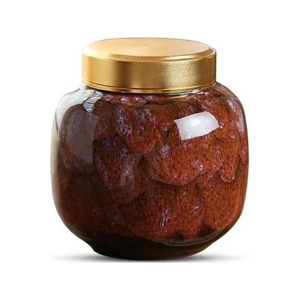 Urna Luxe Mini 210 Ml In Ceramica - Urna Decorativa Marrone Per Ceneri Umane E Animali-image