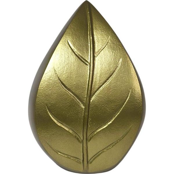 Urna Ace Unica - 3 Litri - Urna Fatta A Mano Per As - Urna A Goccia - Per Animali O Persone - Urna Decorativa - Foglia D'oro-image