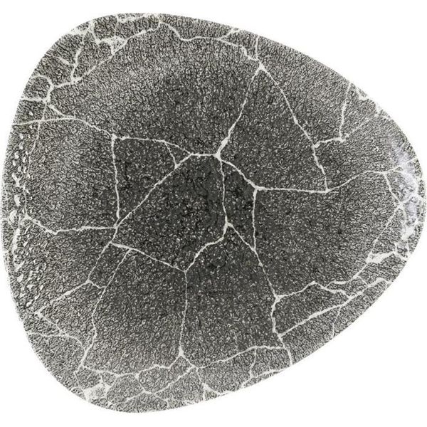 Churchill Studio Prints Kintsugi Quartz Black Piatto Triangolare 229 Mm (12 Pezzi)-image