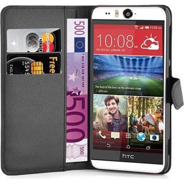 Cadorabo Cover Per Htc Desire Eye Cover Protettiva In Nero Custodia Per Cellulare Cover Chiusura Magnetica-image