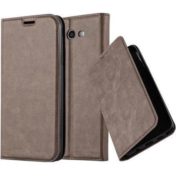 Cadorabo Custodia Per Samsung Galaxy J7 2017 Versione Usa Custodia Protettiva In Marrone Custodia Per Cellulare Cover Chiusura Magnetica-image