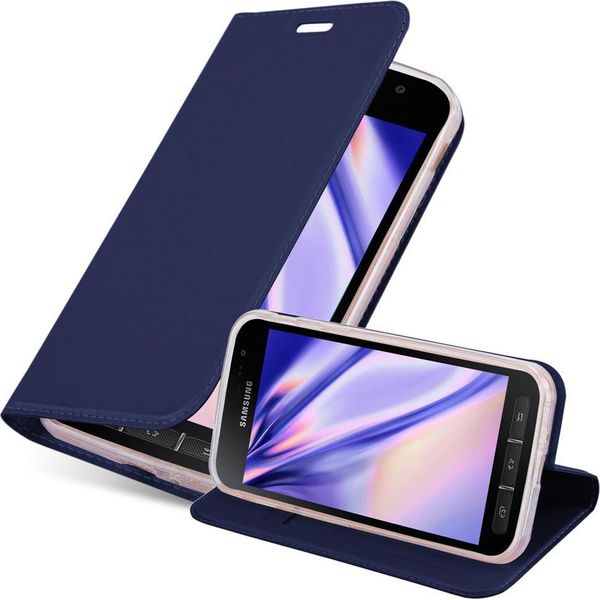 Cadorabo Custodia Per Cellulare Per Samsung Galaxy Xcover 4 / Xcover 4S Custodia Protettiva In Blu Cover Etui Book Case Booklet-image